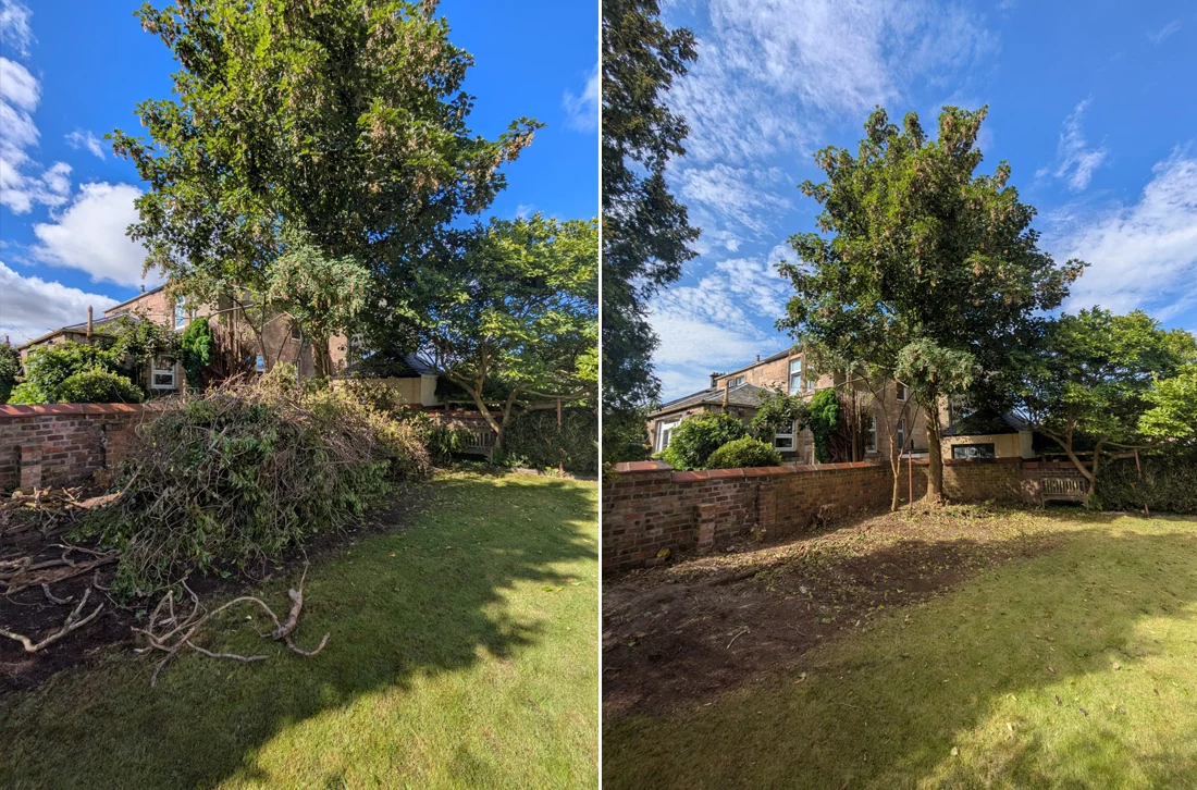 Rubbish removal job completed in Shawlands, Glasgow