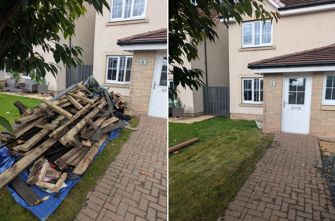 Rubbish removal job completed in Carntyne, Glasgow